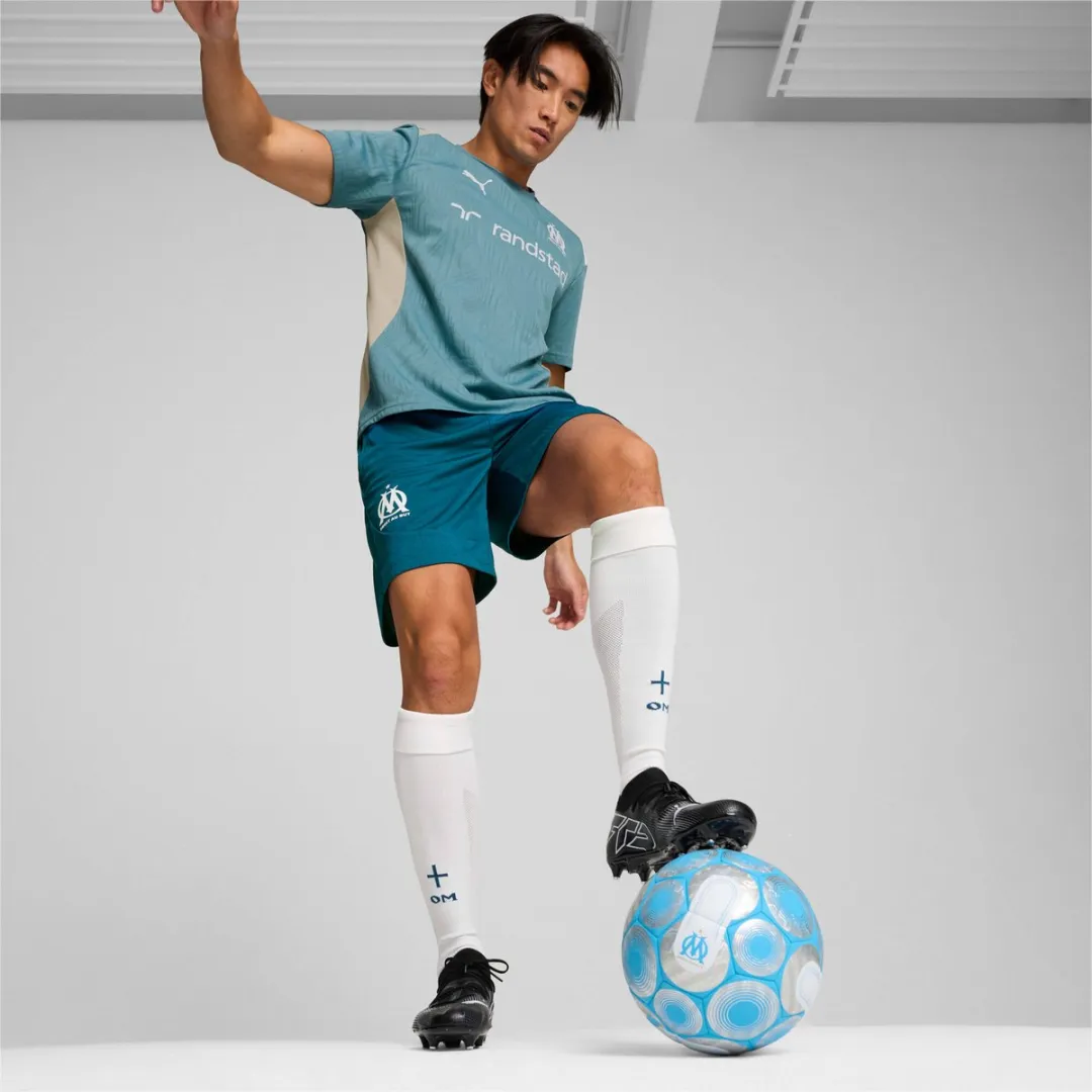 PUMA OM Training Shorts 778246 - S - Ocean Tropic-White