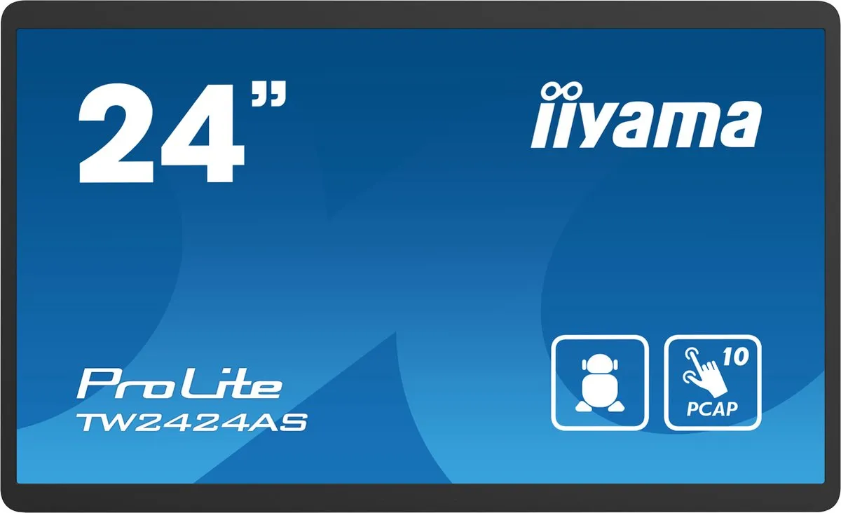 iiyama TW2424AS-B1 Digitale Signage 23.8" 4K Touchscreen - Zwart