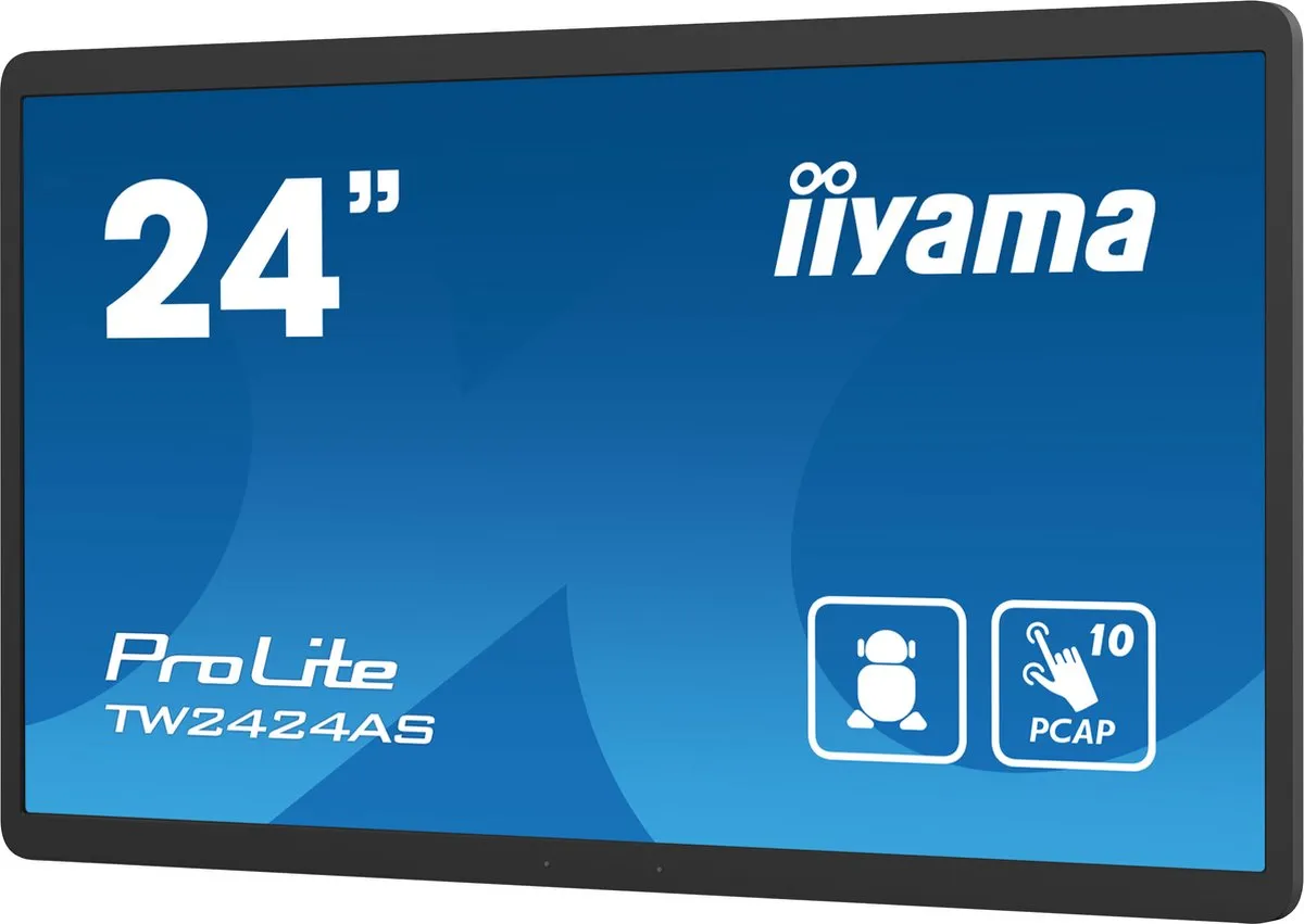 iiyama TW2424AS-B1 Digitale Signage 23.8" 4K Touchscreen - Zwart