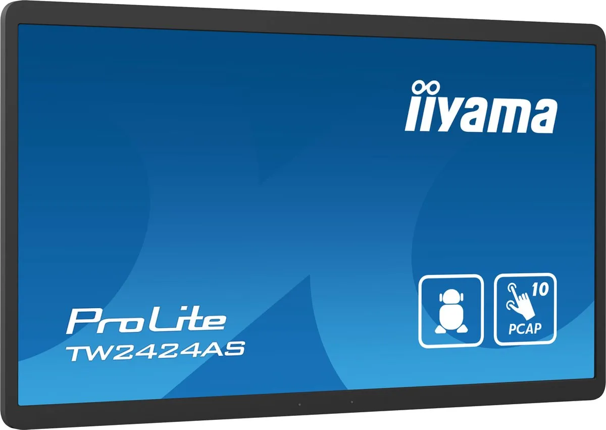 iiyama TW2424AS-B1 Digitale Signage 23.8" 4K Touchscreen - Zwart