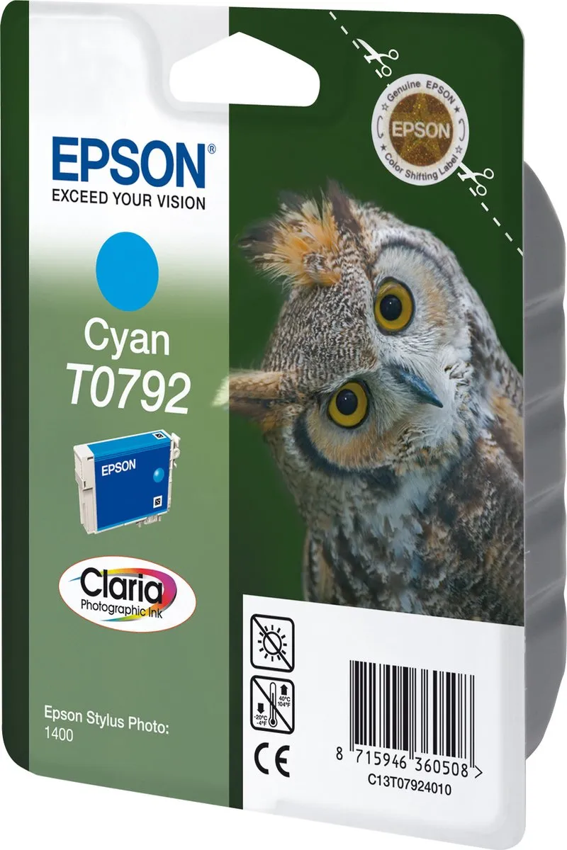 Epson T079240 Cyan Inktcartridge - 10ml
