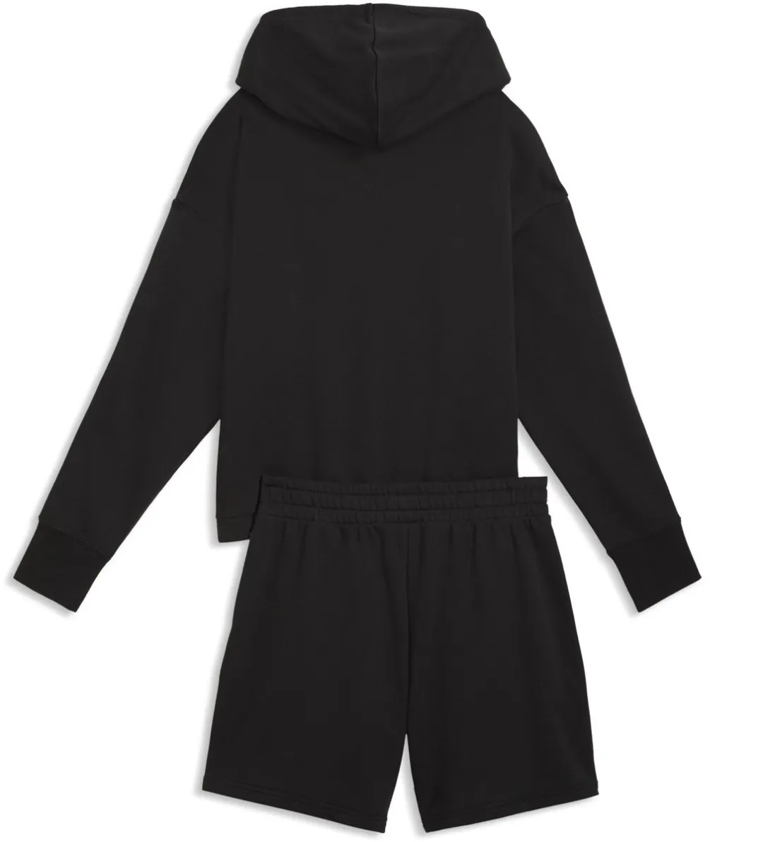PUMA Short Hooded Relaxed Suit Dames Trainingspak - M - Puma Black