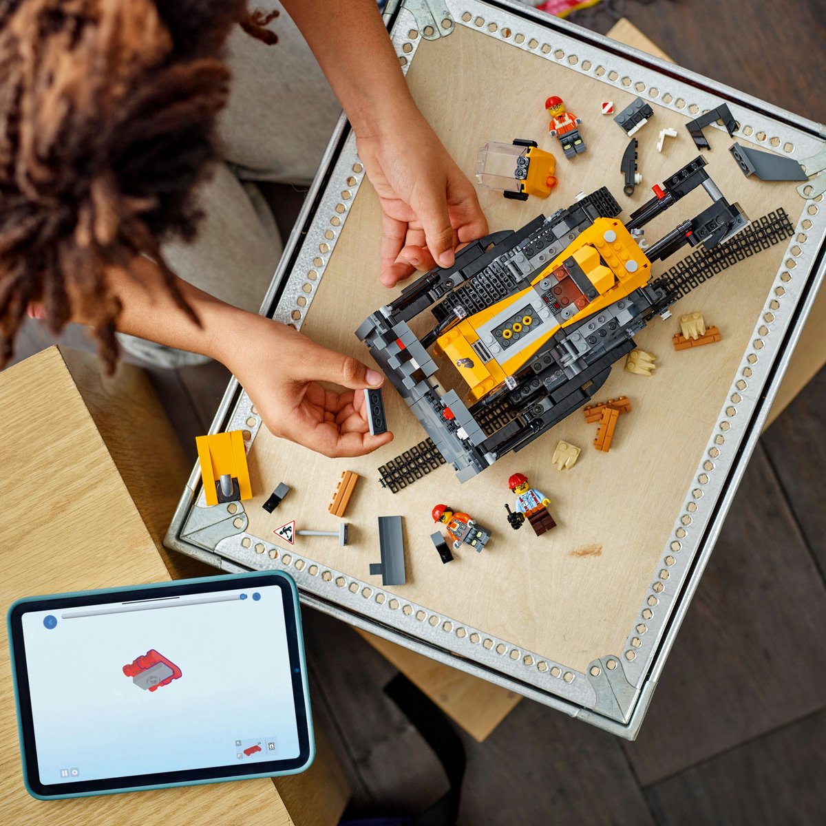 LEGO® City Gele Bulldozer, Bouwplaatsvoertuig - 60466