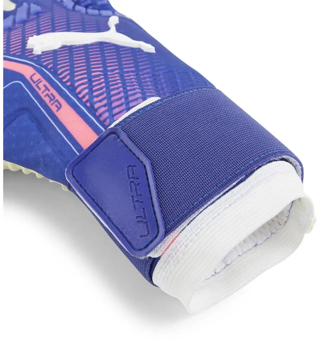 PUMA Ultra Ultimate Hybrid Handschoenen - Maat 8 - Blauwroze wit