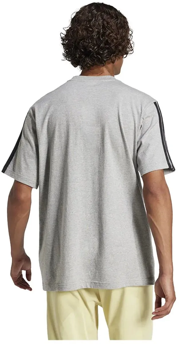 adidas Essentials 3-Stripes T-shirt Heren Grijs XXL - afbeelding 5 van 6