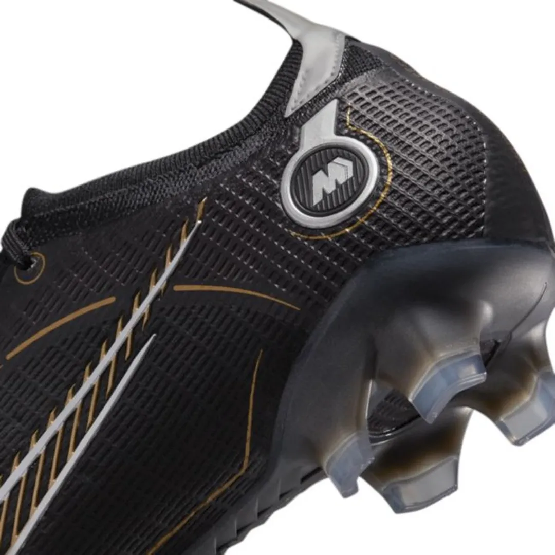 Nike Mercurial Vapor 14 Elite FG Voetbalschoenen 41 - Zwart/Goud/Zilver