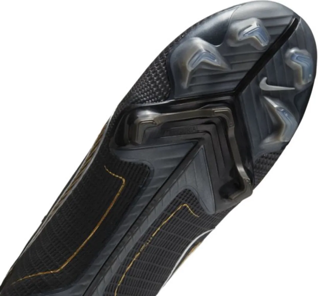 Nike Mercurial Vapor 14 Elite FG Voetbalschoenen 41 - Zwart/Goud/Zilver