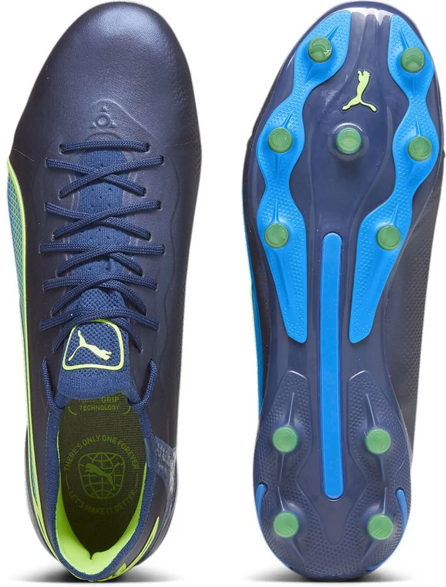 PUMA King Ultimate FG/AG Voetbalschoenen 46 - Blauw