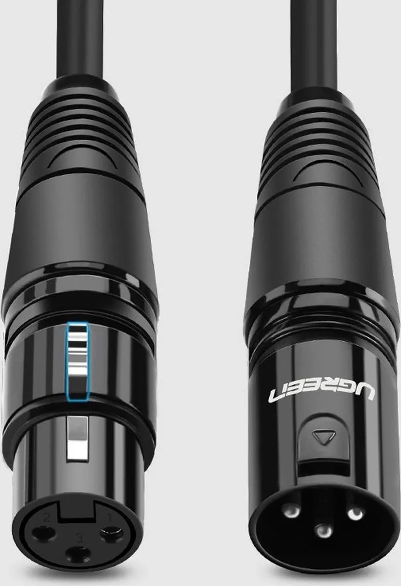 UGREEN XLR Verlengkabel 5m - Zwart