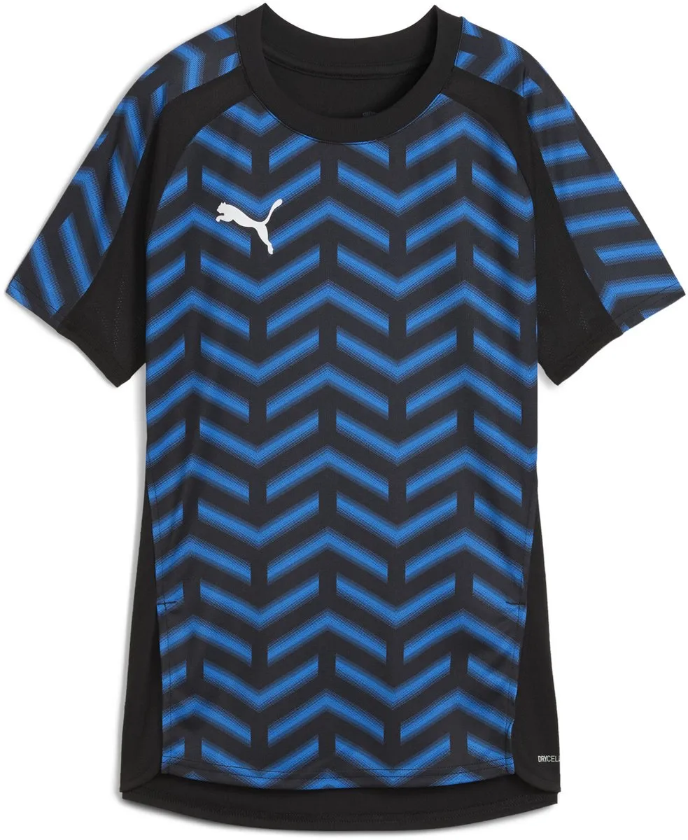 PUMA Individual Blaze Jersey Dames Sportshirt - L - Zwart/Wit/Blauw