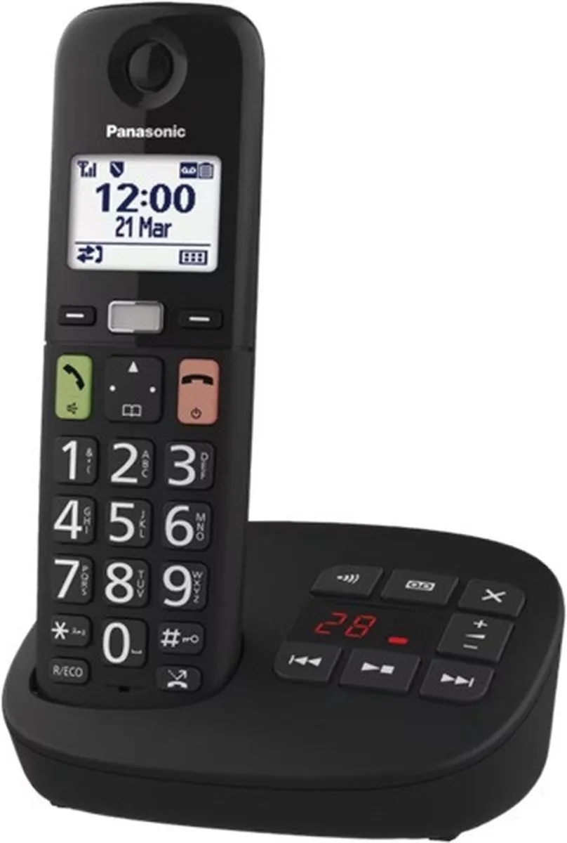 Panasonic KX-TGU130EXB Seniorentelefoon