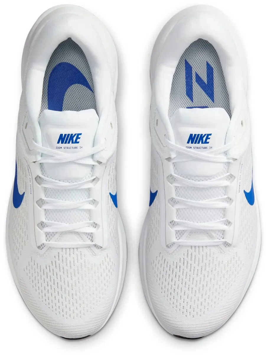 Nike Air Zoom Structure 24 DA8535-100 Hardloopschoenen - Maat 44 - Wit/Hyper Royal