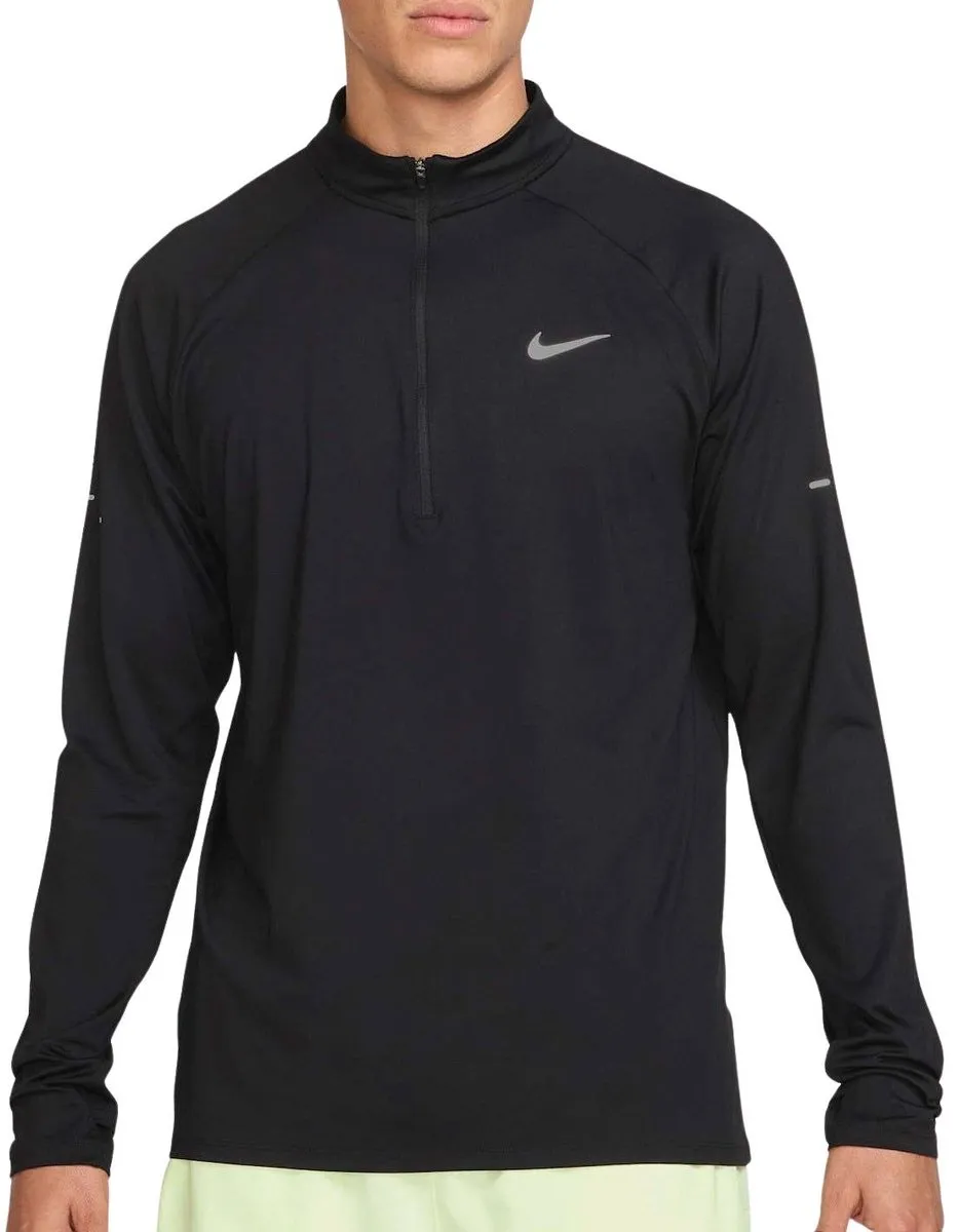 Nike Stride Dri-FIT Half-Zip Hardloopshirt Heren S - Zwart