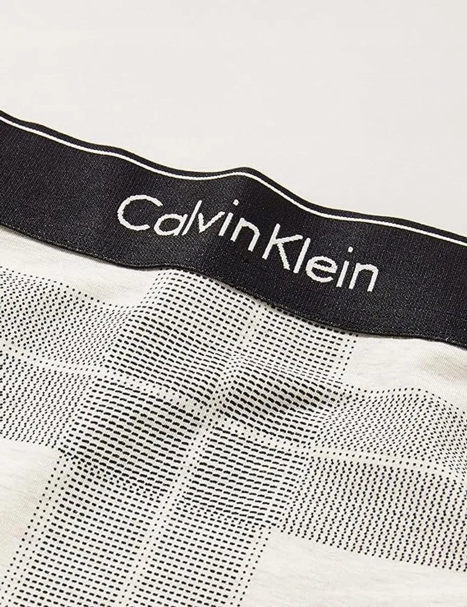 Calvin Klein Damesondergoed Beige Ruitjes 2XL