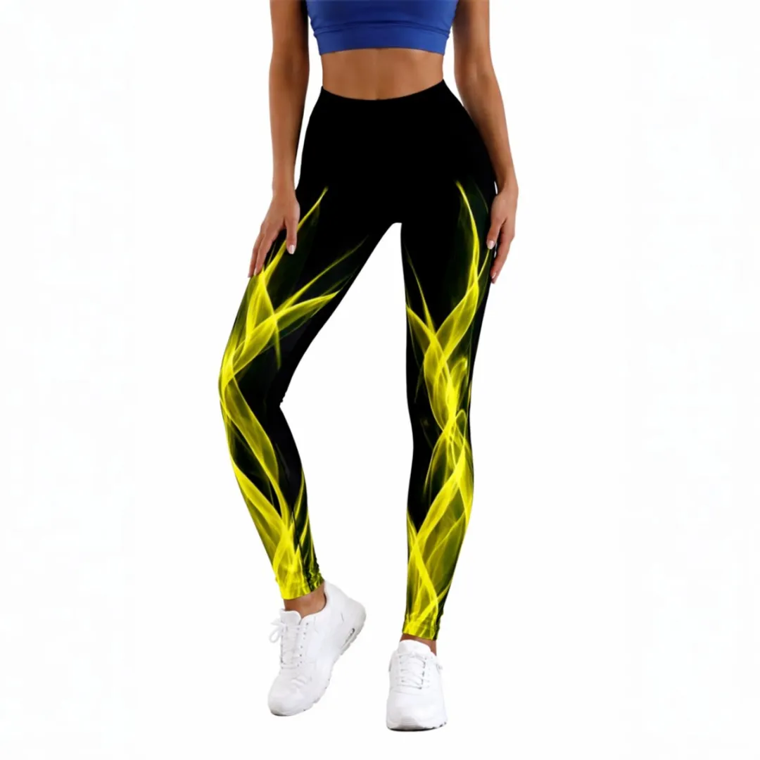 RedParrot Flame Legging Dames - Zwart XXL