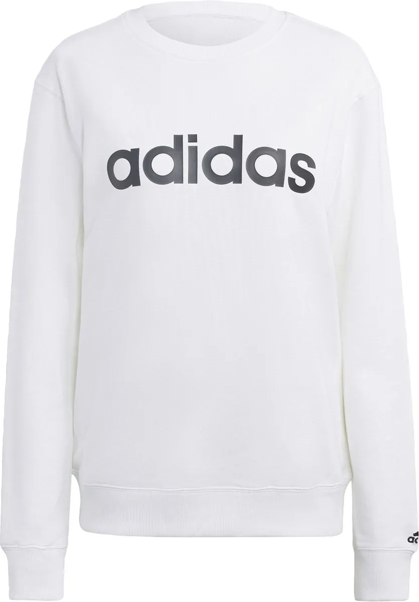 adidas Essentials Linear French Terry Sweatshirt - Wit S