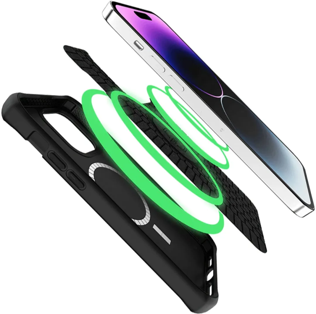 Itskins Ballistisch Nylon Hoes iPhone 14 Pro Max - MagSafe - ITBALMAGIP14PMBK Zwart
