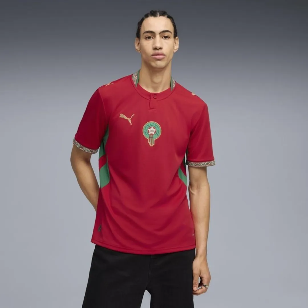 PUMA Marokko Thuisshirt 2026-2029 - M - Rood/ Groen