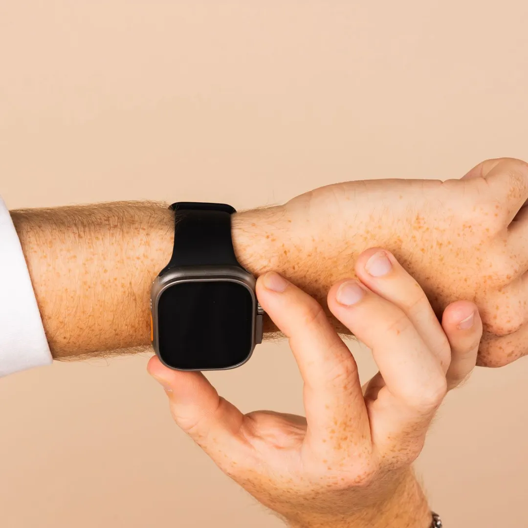 Imoshion Siliconen Bandje Apple Watch 44-49mm - Zwart