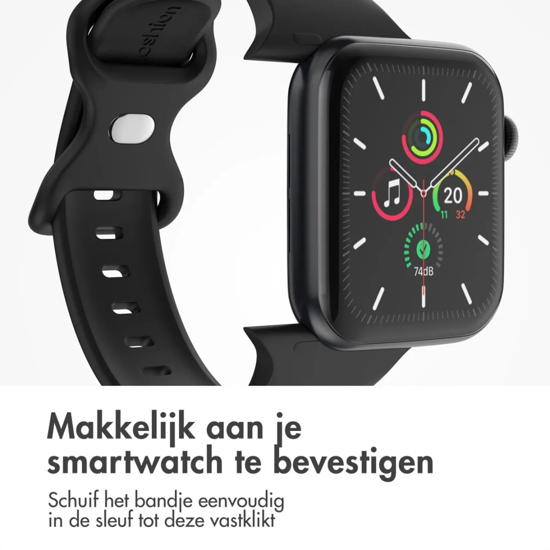 Imoshion Siliconen Bandje Apple Watch 44-49mm - Zwart