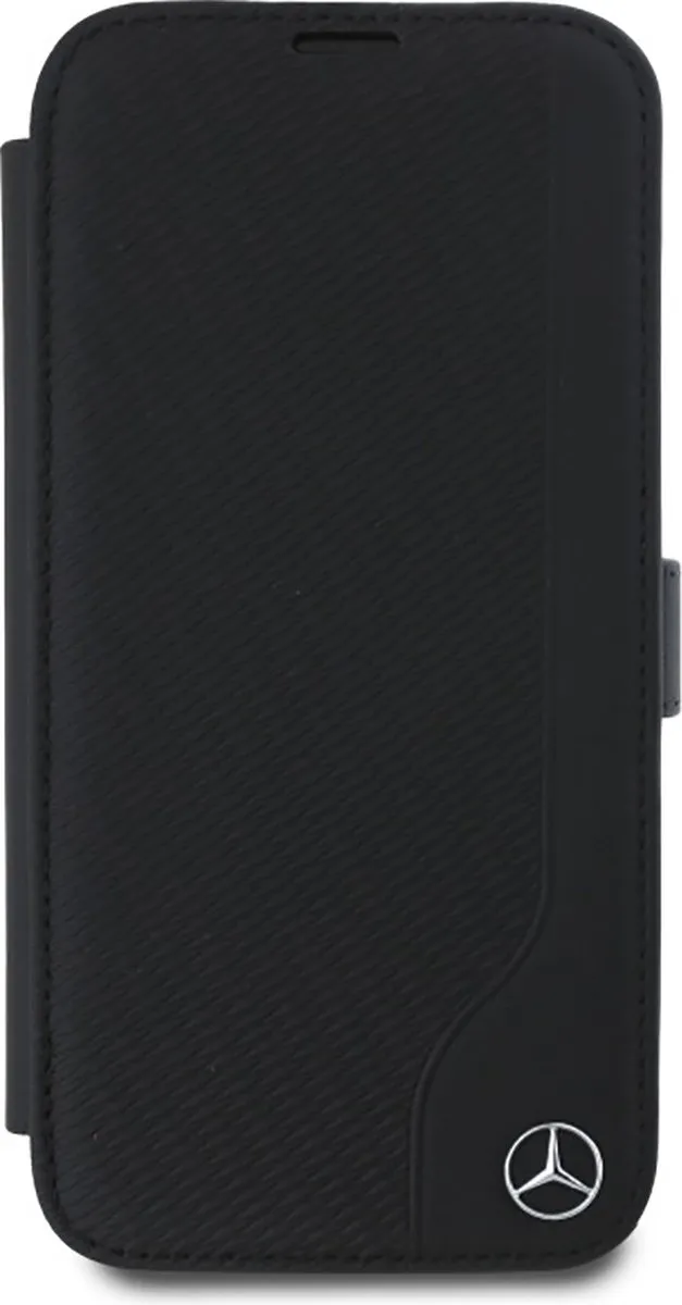 Mercedes-Benz Bookcase Hoesje iPhone 16 - Effen Zwart - MagSafe - afbeelding 6 van 6