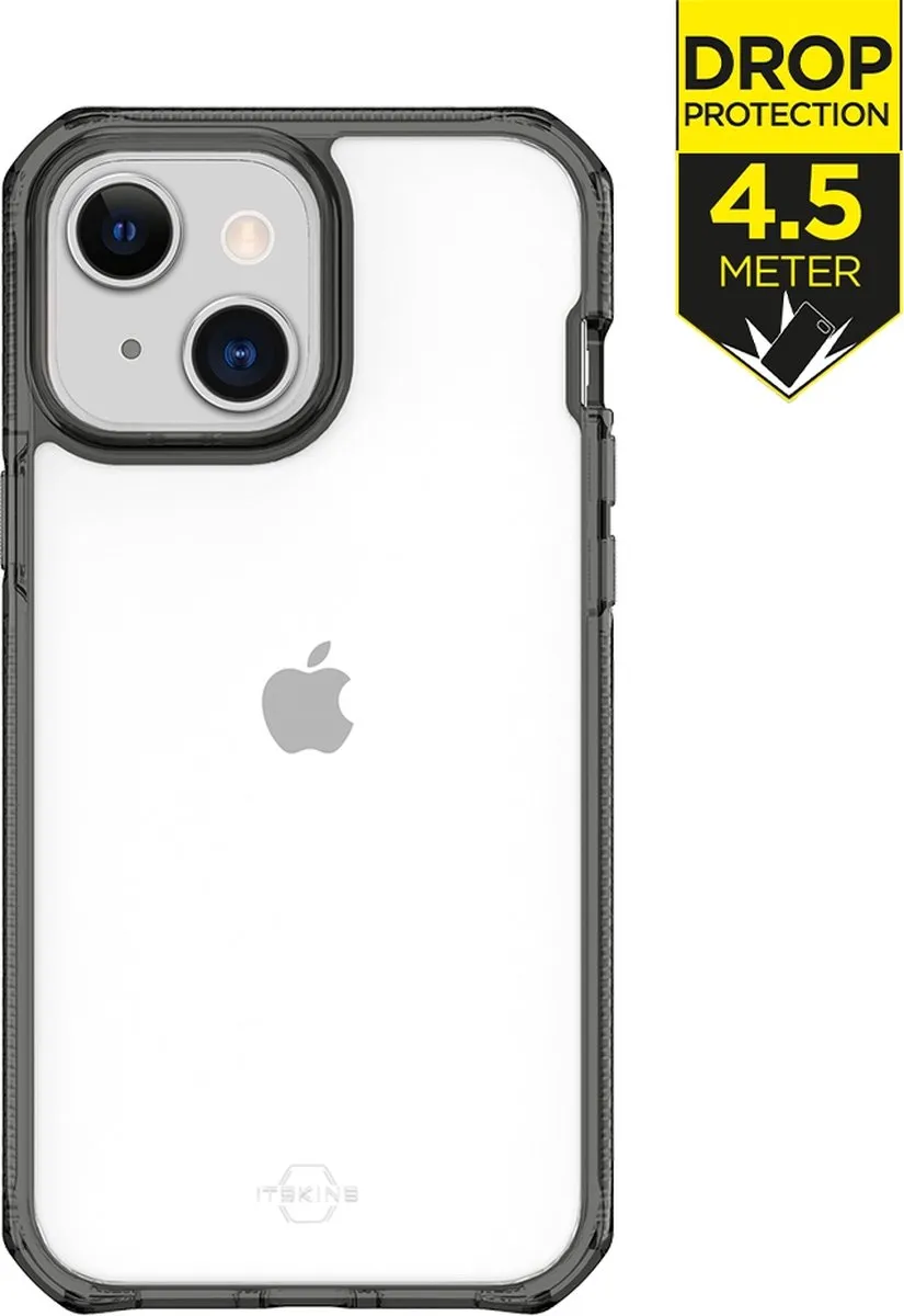 Itskins Supreme Clear Apple iPhone 13 Hoesje AP2R-SUPIC-SMTR - Transparant/Zwart