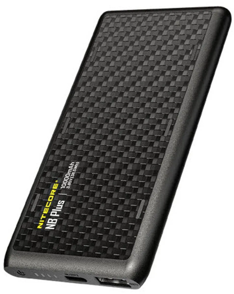Nitecore NB Plus Powerbank 10000mAh - 22.5W - Zwart