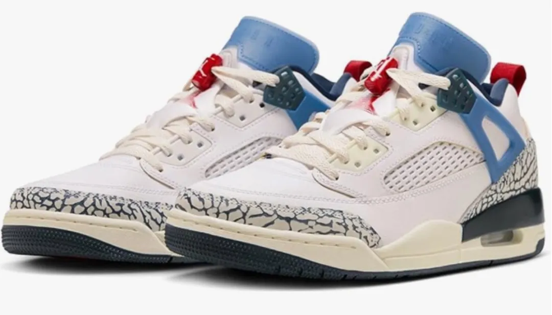 Nike Jordan Spizike Low Herenschoenen 43 - Wit/Blauw
