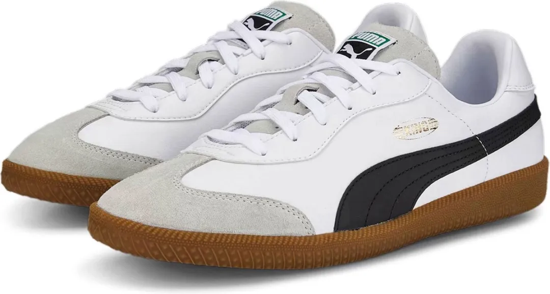 PUMA King 21 Sportschoenen 40 - Wit/Lichtgrijs/Zwart