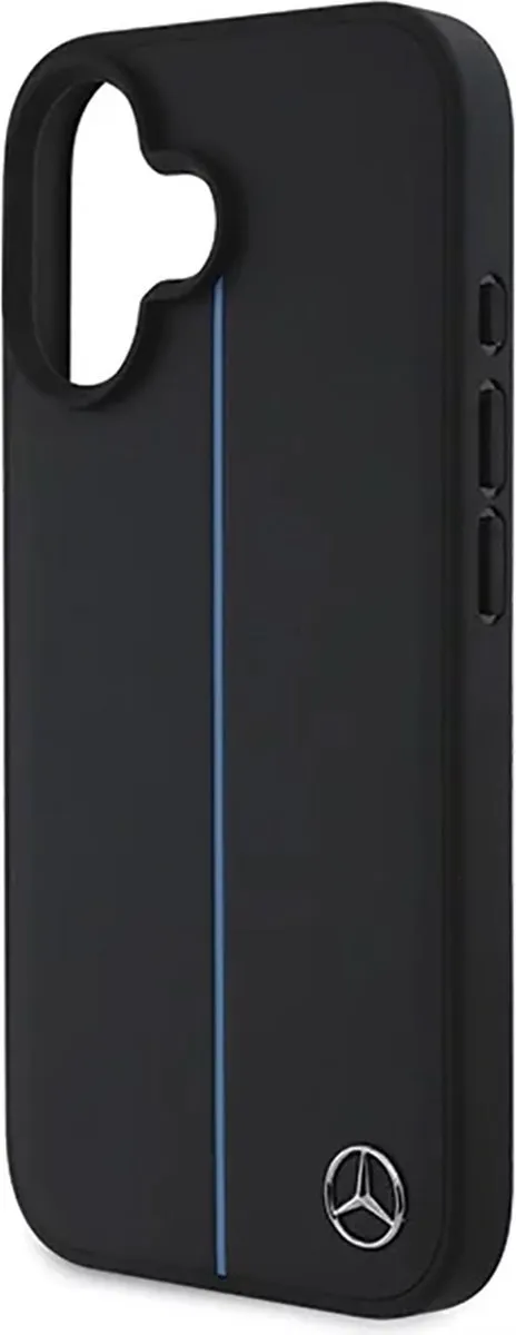 Mercedes-Benz Backcase Hoesje iPhone 16 - Effen Zwart - afbeelding 5 van 6