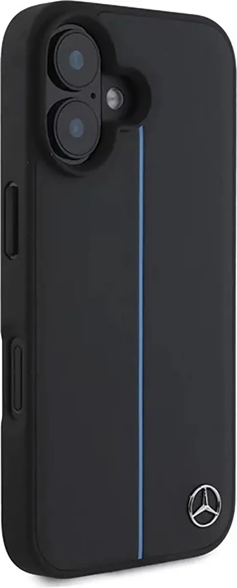 Mercedes-Benz Backcase Hoesje iPhone 16 - Effen Zwart - afbeelding 3 van 6