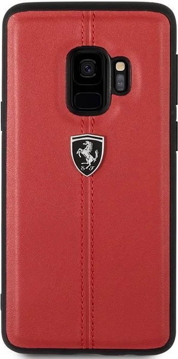 Ferrari Stripe Leather Hard Case Samsung Galaxy S9