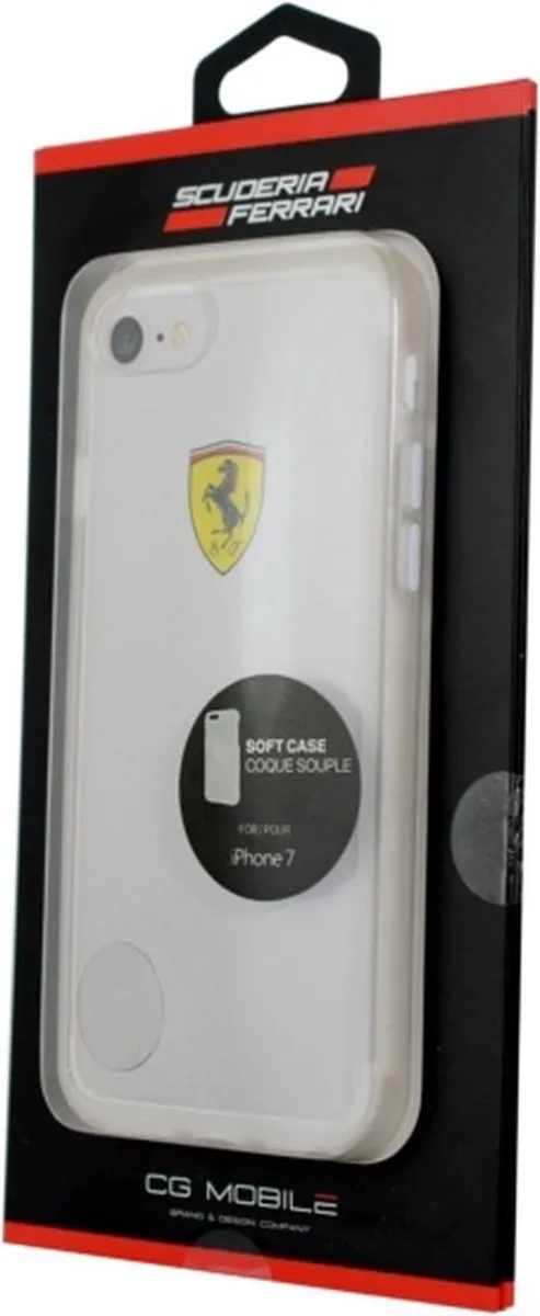 Ferrari Transparant iPhone Hoesje - Universeel