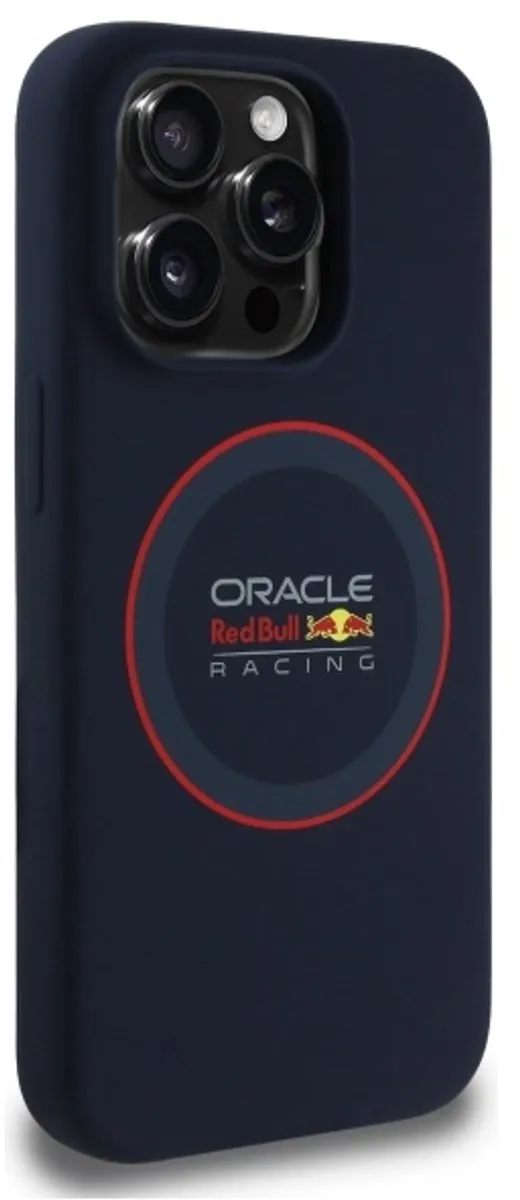 Red Bull Racing Silicone Hoesje iPhone 14 Pro - MagSafe - Donkerblauw