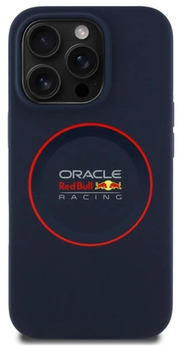 Red Bull Racing Silicone Hoesje iPhone 14 Pro - MagSafe - Donkerblauw
