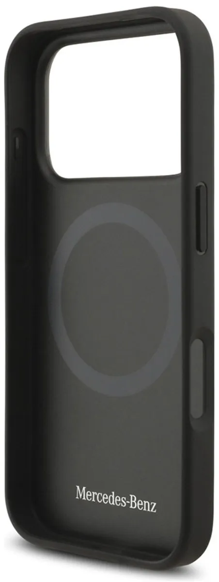 Mercedes-Benz Backcase Hoesje iPhone 17 Pro - Donkergrijs Leer - afbeelding 2 van 6