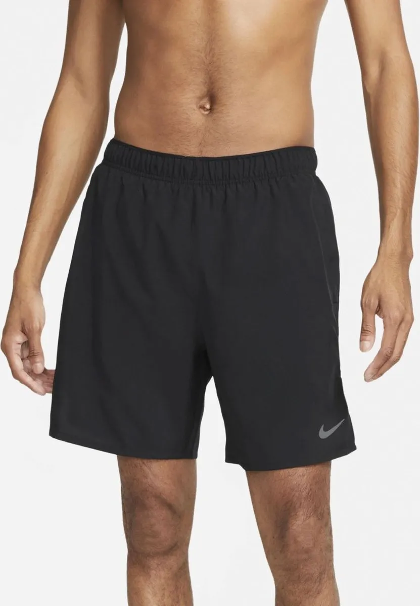 Nike Dri-FIT Challenger 2-in-1 Short Heren M - Zwart