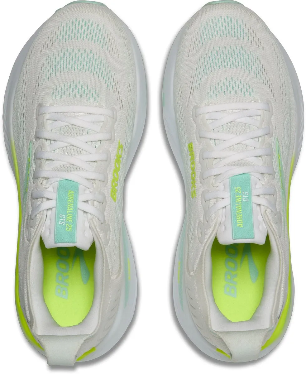 Nike Brooks Adrenaline GTS 25 Hardloopschoenen - 42.5 - Wit/Geel