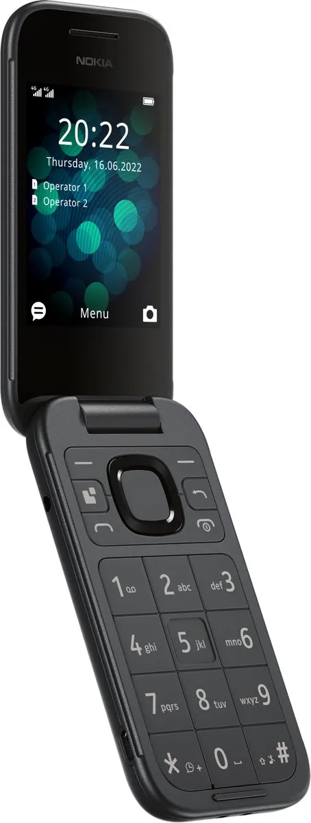 Nokia 2660 Flip 4G Dual Sim - 2.8 inch - Zwart