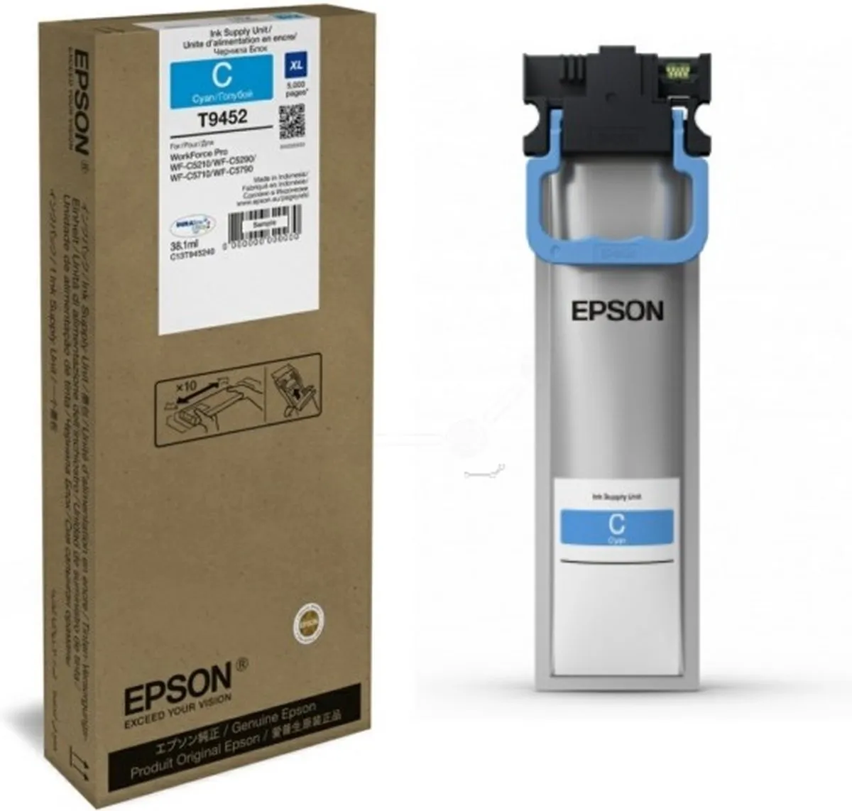 Epson C13T945240 Cyan Compatibele Inktcartridge - 5000ml - afbeelding 6 van 6