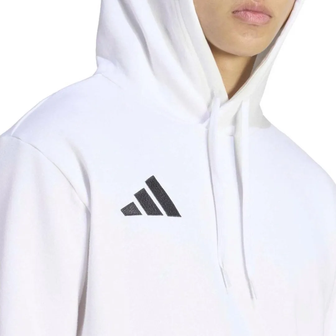Adidas Entrada 26 Hoodie Heren S - Wit/Zwart