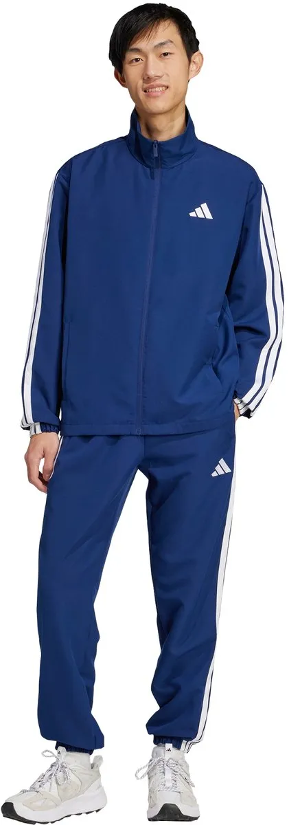 adidas 3-STRIPES Joggingpak Heren - Blauw XL