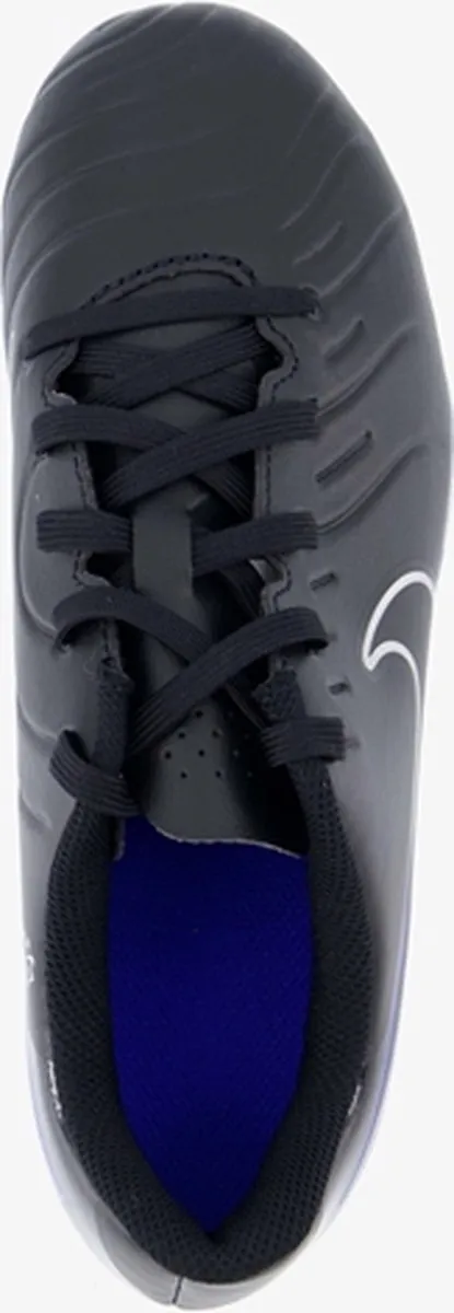 Nike Legend 10 Club FG/MG Voetbalschoenen Junior 38.5 - Zwart/Zilver/Blauw