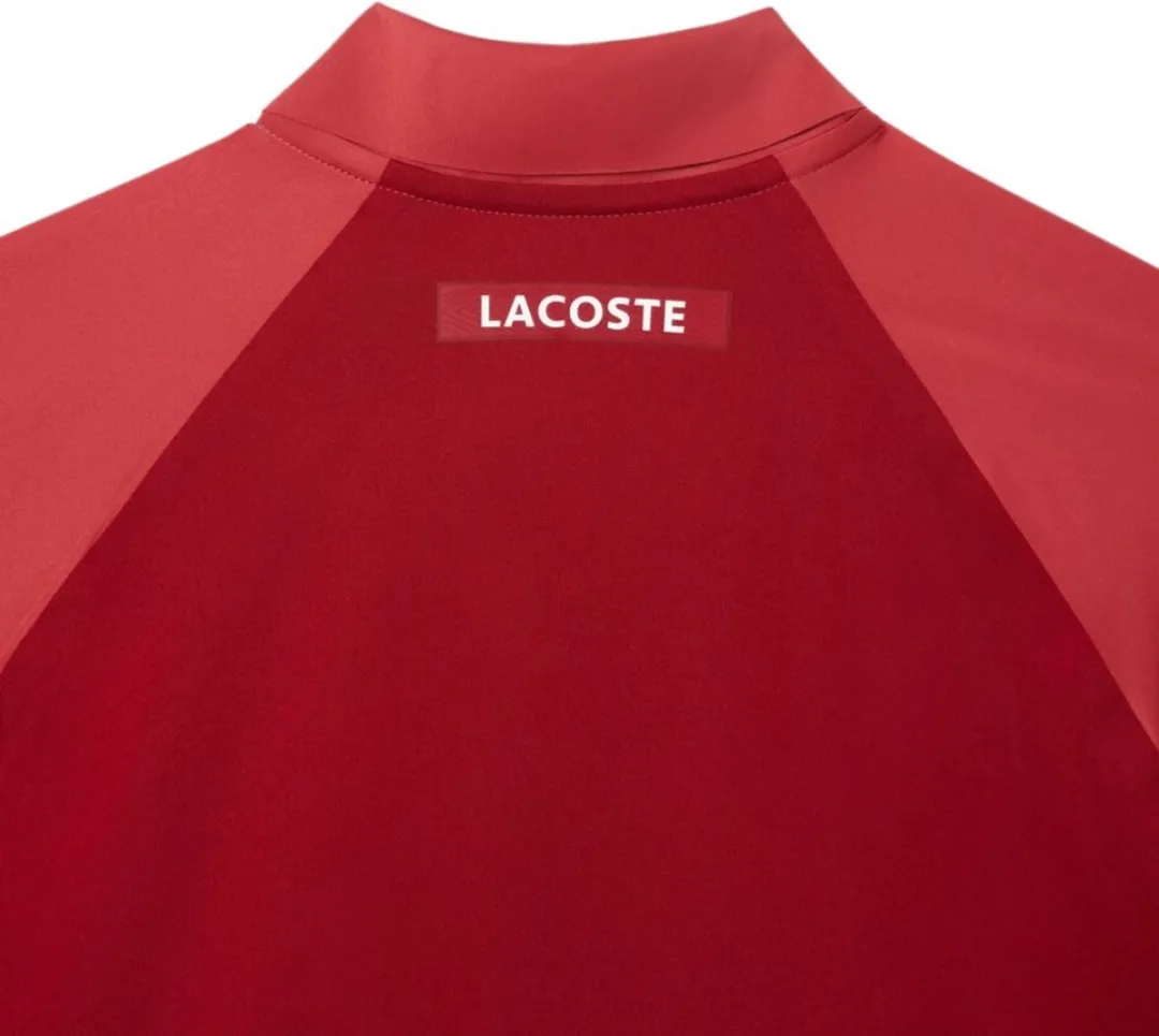 Lacoste Heren Polo Sport Novak Djokovic - Roze Rood S - afbeelding 4 van 6