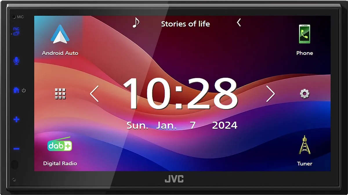 JVC KW-M695DBW 2DIN Multimedia Radio - 6,8" Touchscreen - Zwart