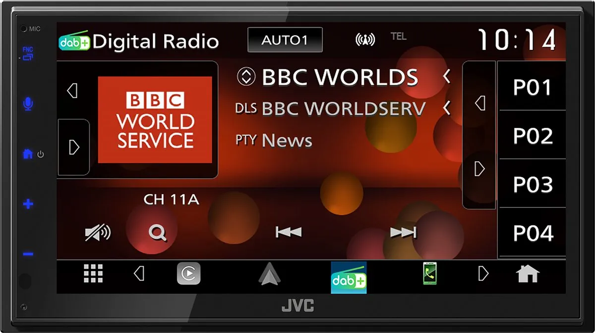 JVC KW-M695DBW 2DIN Multimedia Radio - 6,8" Touchscreen - Zwart