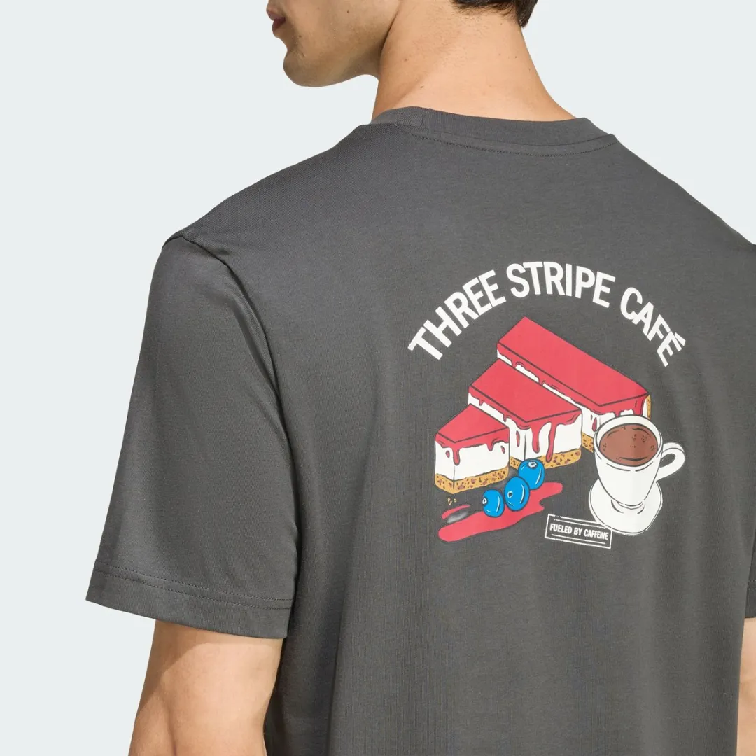 adidas COFFEE CAFE CHEESECAKE Graphic T-shirt - Heren Grijs