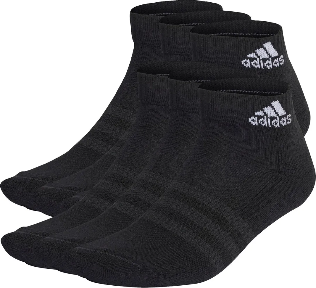 adidas Gevoerde Sportsokken 6 Paar - Zwart