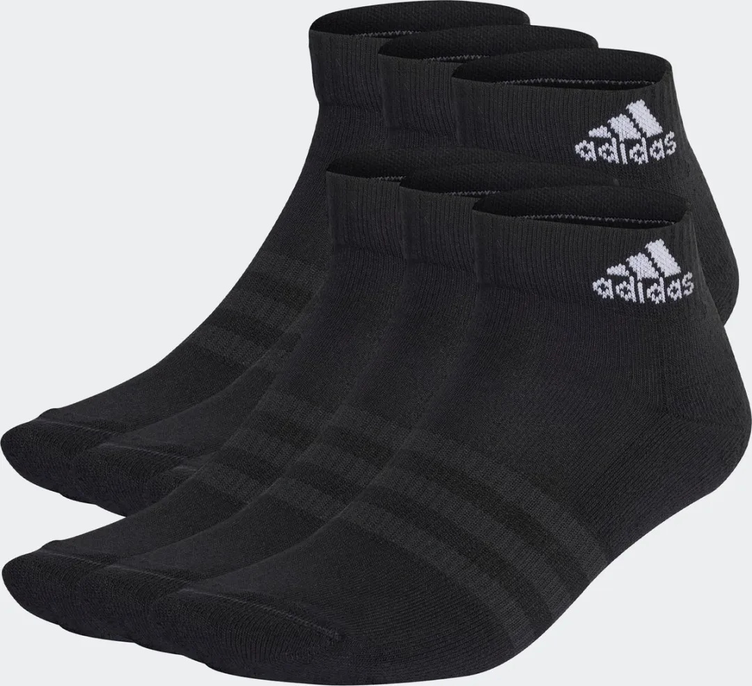 adidas Gevoerde Sportsokken 6 Paar - Zwart