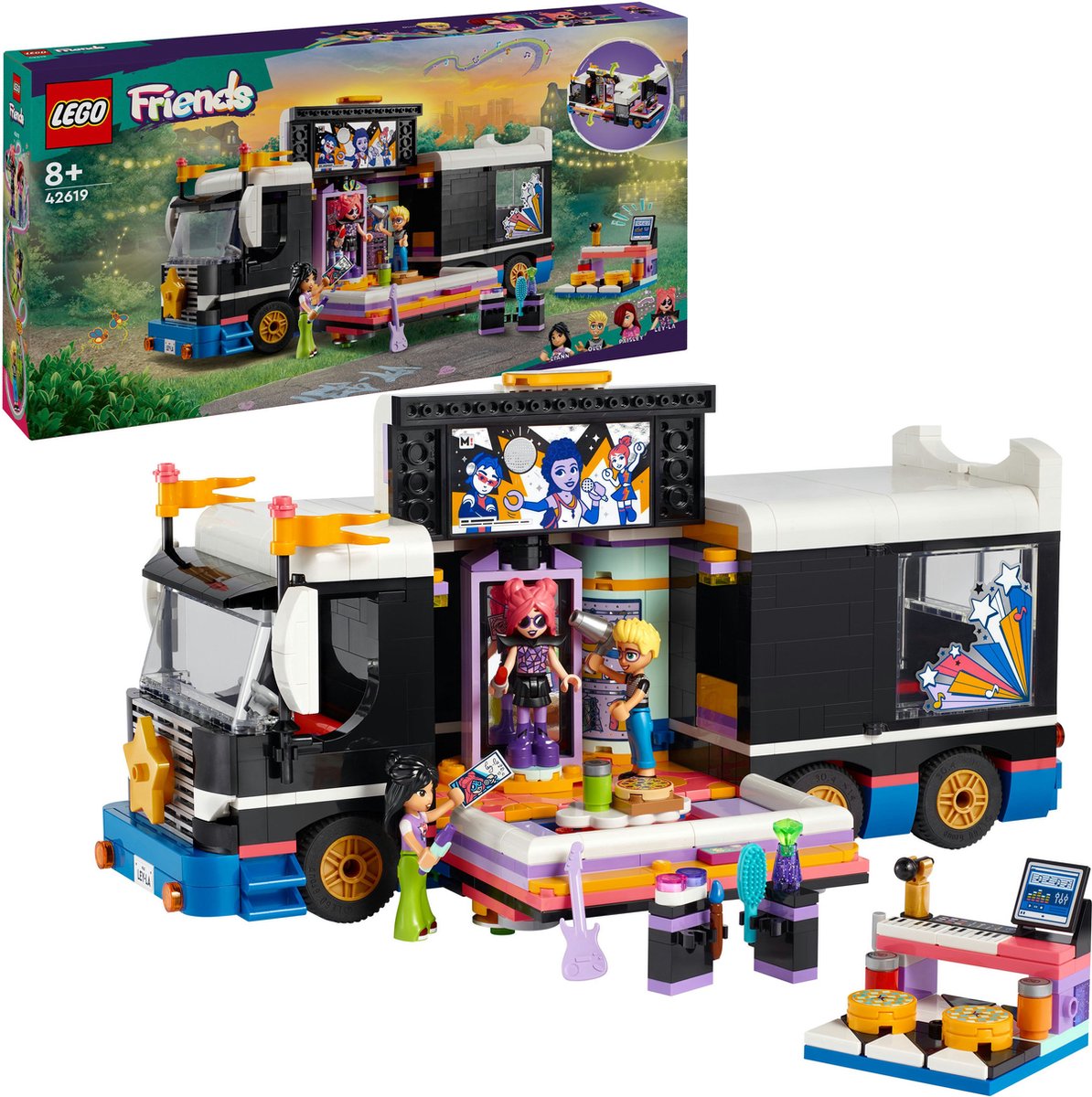 LEGO Friends Toerbus van popster - 42619